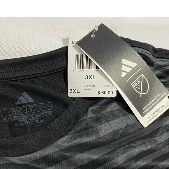 Inter Miami Messi #10 Jersey Adidas Dri-FIT Black Pink Crest Men’s 3XL - Picture 7 of 10